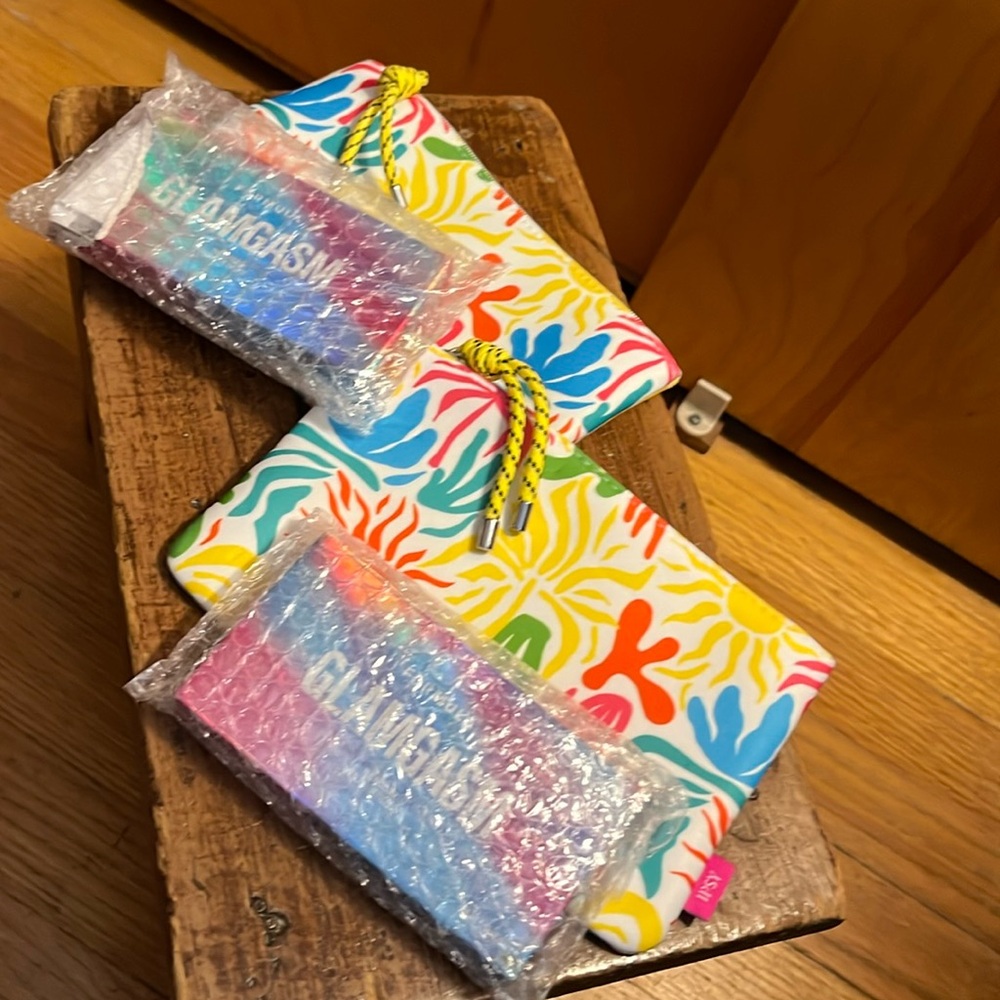 Formula Z Glamgasm Eye Shadow Palate with Ipsy Cosmetic Bag Summer Sunbursts NWT